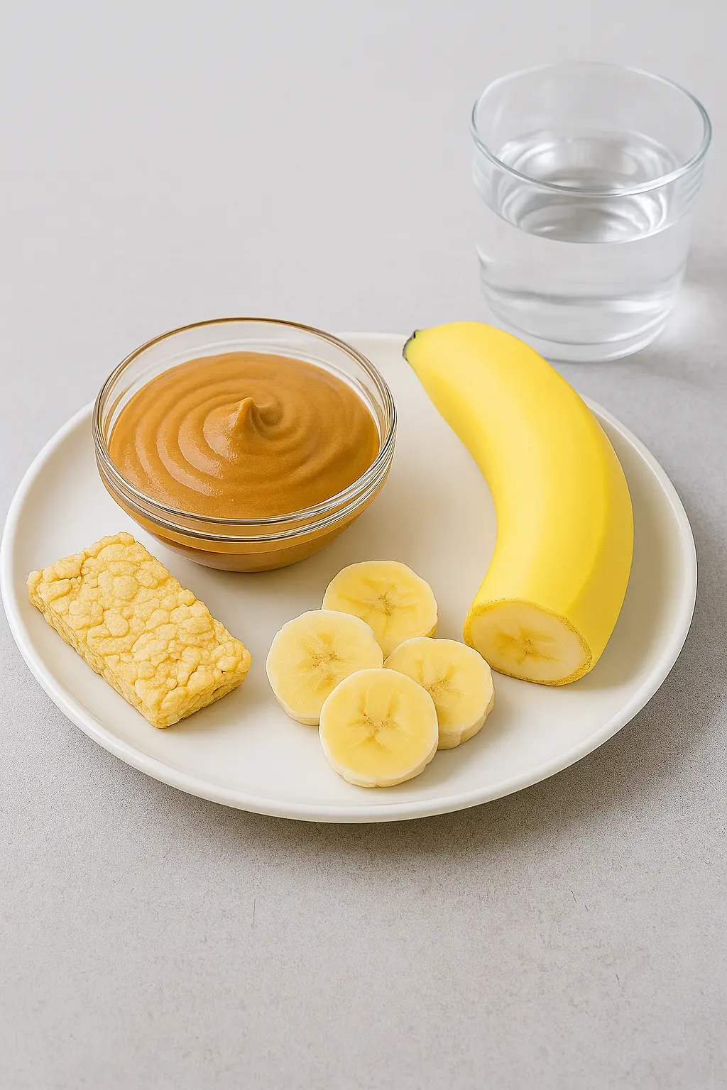 What to eat 30 min before workout – Banana and peanut butter pre-workout snack